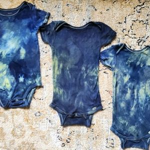 Gorgeous Hand-dyed Baby Onsies Gerber Organics